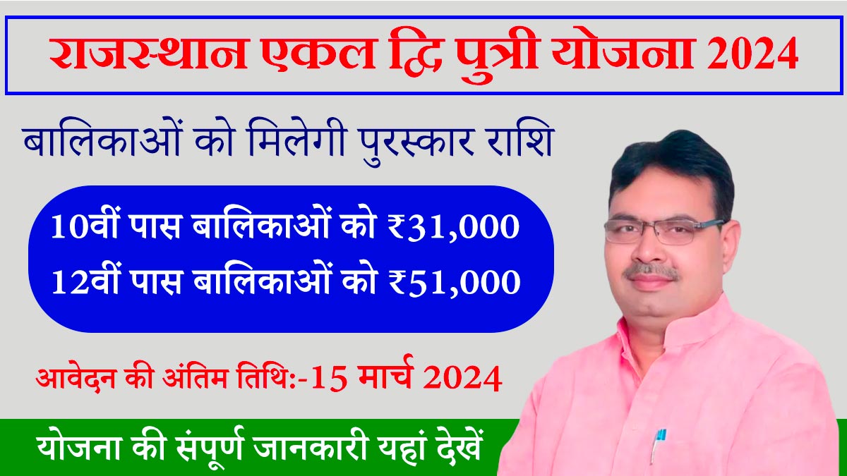 Rajasthan Ekal Dwiputri Yojana Online Registration Form